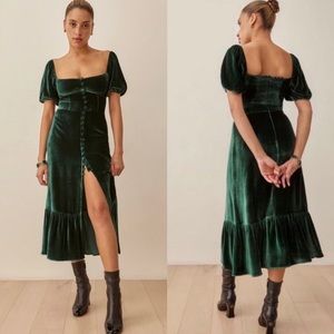 Reformation Velvet Dress